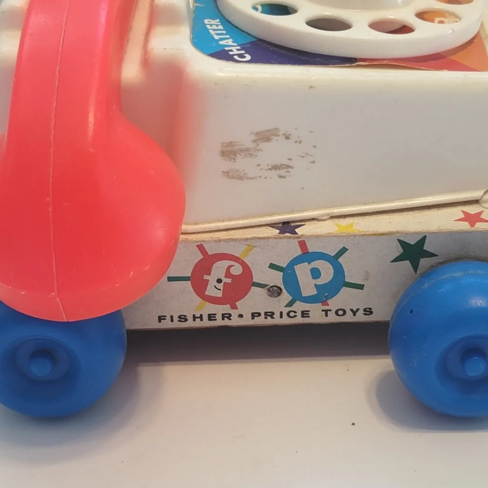 Fisher Price Chatter Phone Classic Collectible Vintage Kids Toys Made In The USA